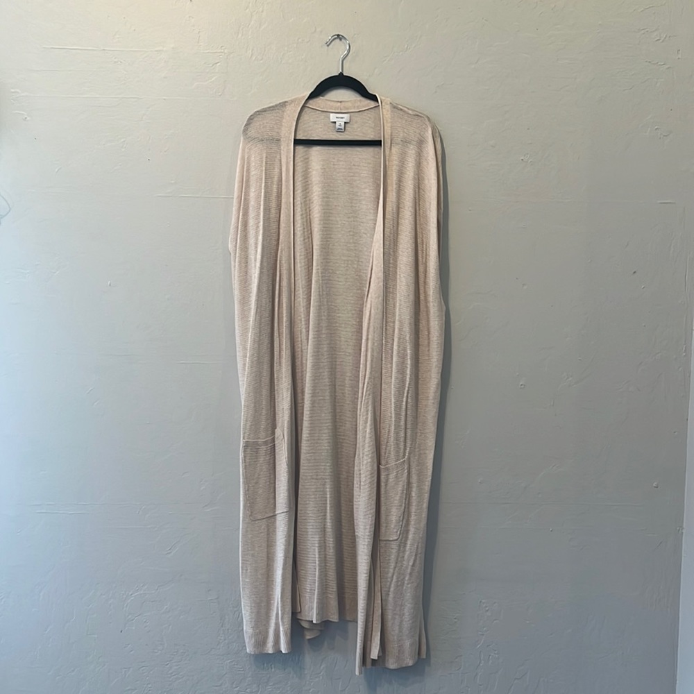 Plus size Old Navy sleeveless ankle length cardigan